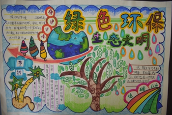 泉州市晋光小学东海校区开展"绿色环保生态文明"主题手抄报比赛